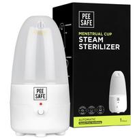 Pee Safe Menstrual Cup Steam Sterilizer | BPA Free | Auto Power Cut-Off white