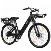 Elektrinis dviratis Pixar C1 250W variklis 27,5  padanga Miesto kelionėms Elektrinis dviratis 7 pavaros LCD ekranas 36V 13Ah Maksimali apkrova 150Kg With Basket juoda