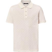 Lv Damier Signature Polo marškinėliai 1AGIL8 M0 balta