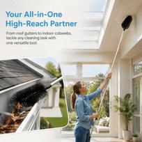 High Efficiency Roofing Cleaning Brush Long Reach Rain Gutter Cleaner  Roofing Cleaning white