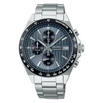 Seiko Selection S Series Men's Quartz Chronograph Watch (Three Vertical Eyes) SBTR041 Silver black