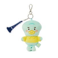 SpongeBob X Kakao Friends Little Tube Baby Squidward Plush Keychain Doll Korean Cute Kawaii Soft Keyring white