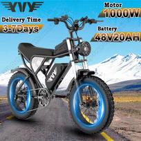 Ebike C20 PRO YVY 1000W 48V 20AH electric bicycle battery structure sturdy, EU cargo hold, fast shipping 1000W 48V 20AH juoda