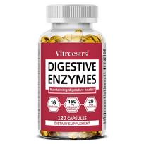 Prebiotikų ir probiotikų mišinio maisto papildas, su ekologiškais pipirmėčių lapais 120 Capsules white