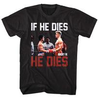 Rocky Balboa 4 Ivan Drago If he Dies Unisex T-Shirt Boxing World Championship Top S brown