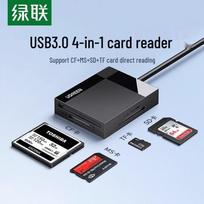 UGREEN USB 3.0 4-in-1 SD/TF/CF Card Reader gray