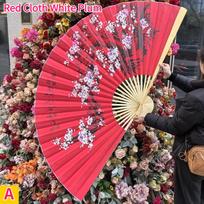 Extra Large Chinese Folding Fan 160*90cm Home Decoration Wall Decor Vintage Wedding Photography Background Wall Painting Props