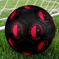 SK Slavia Praha Dydis 5 Futbolo kamuolys, Mašininio siuvimo PVC, Patvarus ir Aukšto atšokimo, Tinka visoms amžiaus grupėms, gerbėjų atributika, rungtynėms ir naudojimui lauke.