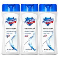 Safeguard Pure White Fragrance Shower Gel 3-Pack blue