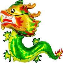 Chinese New Year Foil Balloons Dragon Year Ornaments Balloons  Home New Year Party Supply žalia