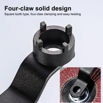 Multifunction Wrench Angle Grinder Four Claw Thickened Disassembly Wrench Adjustment Tool For Grinding Wheel Machine Accessories
