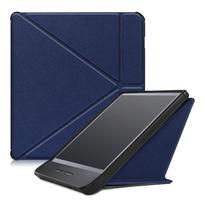 Auto Wake/Sleep N873 Smart Case 7 inch Multi-folding Stand eReader Cover Shockproof PU Leather for Kobo Libra H2O gray