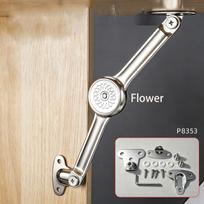 Hydraulic Lid Support Hinge Soft Close Random Stop Adjustable Folding Flap Stay for Kitchen Wardrobe Cabinet Door Hardware