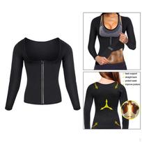 Neoprene Shirt Corset Sauna Suit Jacket Tops L black