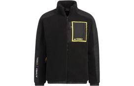 Adidas x National Geographic Multicolor Outdoor Thickened And Fleece Lined Sports Multi Pocket Jacket Men's Black IL8982 L black