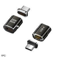 High Quality PD 240W USB-C Magnetic Adapter 80Gbps 8K 60HZ Type C Converter Fast Charging Female to Male USB4.0 Adapter Laptop
