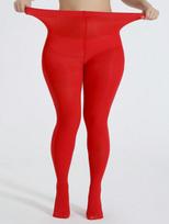 1 Piece Women'S Oversized Leopard Print 9-Point Pantyhose High Stretch Fashion Sexy Daily/Party Tights X-XL red