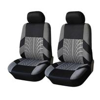 Embroidery Car Seat Cover Set Fit for Dacia Duster Sandero Renault Clio Fiat Panda Lancia Ypsilon Universal Car Seat Protection gray
