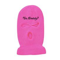 Yousheng Fall Winter Cycling Face Hood Knitted High Elasticity Unisex Solid Color Introverted People Motorcycle Windproof Full Face Protection Outdoor rožinė raudona spalva