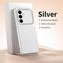 Lambskin Silicone Case for For Samsung Galaxy A56 A36 A26 A16 A06 A57 A37 A27 A17 A07 A55 A35 A25 A15 A05 S A54 A34 A24 A14 Galaxy A16 5G white