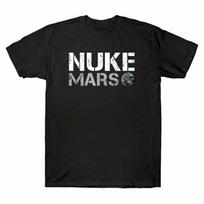 Nuke Unisex Cool Of TShirt Vintage Mars Terraforming Shirt Mars Space Exploration S gray