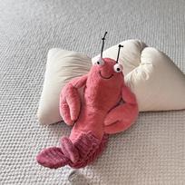 JC Lobster LARRY Series Plush Stuffed Doll Cute Plush Lobster Soft Cartoon Chidren Toy Bag Charm Desktop Decore Girl Boy Gifts white