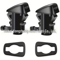 Jeep Grand Cherokee Windshield Wiper Washer Nozzle 15247800 55156427AB Single Spray Nozzle + Gasket black
