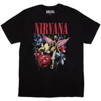 Nirvana In Utero Vintage Collage Official T-shirt Men Unisex L brown