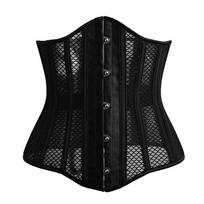 Breathable Elastic Mesh 26 Bones Waist Trainer Corset Abdomen Slimming Body Shaper S juoda
