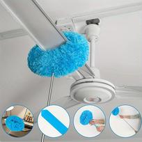 Microfiber Ceiling Fan Duster Extends Up To Long Handled Dust Locking Reusable And Cleaner Brush For Effortless Cleaning mėlyna