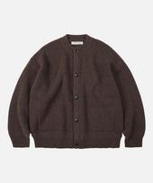Frizmworks Heavy Wool Round Cardigan _ Choco Brown Choco Brown/Xl black