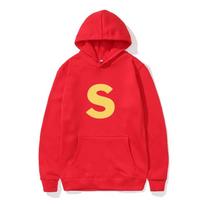 Alvin and The Chipmunks Shrek Print Hoodie Men Women Autumn Winter Thick Fleece Casual Oversized Pullover Streetwear Top 4XL red