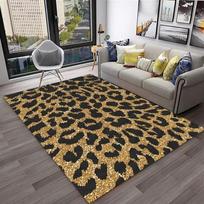 Leopardo rašto kilimai Svetainės grindų kilimėliai Miegamojo dekoras Kilimai miegamajam Kilimai svetainės dekoravimui Maison 40x60cm gray
