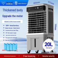 Diamond Brand Air Conditioner: Fast-Cooling, Water-Cooled Fan with Ice Crystals and Remote for Living Room & Bedroom. black