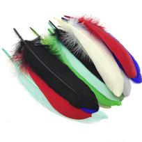 20/50/100Pcs Hard Pole Natural Party Goose Feathers Crafts Plumes White Feathers Jewelry Making Diy Wedding Decoration 13-18Cm 20 Pcs juoda
