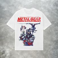 Metal Gear Solid 2 T-shirt Y2K Tactical Espionage Tee Men Women Oversized Cotton Loose Streetwear Harajuku Female Male Clothing 4XL white