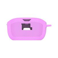 Silikoninis apsauginis dėklas, skirtas JBL Vibe Buds Apsauginis nuo kritimo, atsparus smūgiams, dulkėms atsparus įkrovimo angos dizainas, nešiojamas laikymo krepšys violetinė