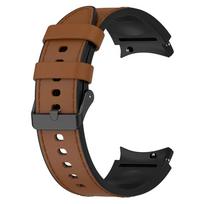 Silikoninė odinė apyrankė Samsung Galaxy Watch 7 6 5 Pro 40mm 44mm Juosta Watch 6 4 Classic 47/43/46mm Dirželis Correa Laikrodžio dirželis For Watch 7 6 5 4