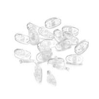 Screw In Pair Of Soft Silicone Nose Pads For Glasses Spectacles Non Slip 13mm balta