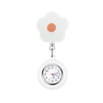 with Clip Nurse Pocket Watch Luminous Pointer Retractable Watch Doctor Badge Reel  Gifts oranžinė