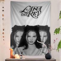 Lana Del Rey Anime Tapestry Art Science Fiction Room Home Decor Wall Art Decor 74x94cm(29x37in) gray