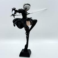 24CM NieR Automata YoRHa Nr. 2 tipo B figma 2B Gyvybės forma Kaine Nier PVC Veiksmo figūrėlė lėlės modelis Kolekcionuojama statulėlė figura dovana black