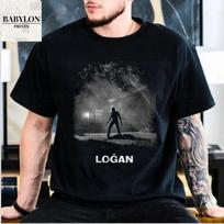 Vintage Logan Wolverine T Shirt, Retro Deadpool and Wolverine Movie Shirt Hugh J Unisex T-Shirt M gray