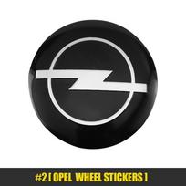 4 vnt. 56 mm automobilio stiliaus ratlankio dangtelio lipdukai Opel OPC Corsa Astra J Insignia Vectra Zafira Meriva Mokka Antara Safari black