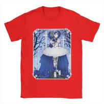 Rare MALICE MIZER  Mens T Shirt  Vintage Tee Shirt Short Sleeve Crewneck TShirt 100 Cotton Summer Clothes S gray