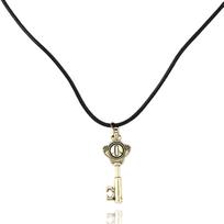 New Anime The Owl House Necklace Amity Portal Key Retro Gold Color Eye Pendant Necklace for Women Men Jewelry Accessories black