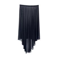 Side-Dip Elastic Waist Ballet Wrap Skirt Pull On Asymmetrical High Low Skirt Chiffon Tulle Mesh Ballet Skirt Dance Performance juoda