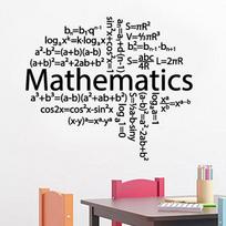 Matematika Matematikos Formulės Mokyklos Klasės Sienų Lipdukai Viniliniai Namų Dekoras Paauglių Kambariui Miegamojo Lipdukai Nuimamas Sienos Paveikslas S137 (as the picture,66x57cm)