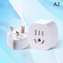 EU Plug Adapter US UK EU to EU Euro Plug Adapter Converter European Travel Power Adapter 2/3Pin Electric Socket Outlet UK white