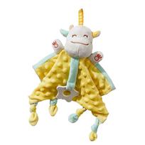 Cute Comfort Plush Sleeping Dolls Soothe Appease Plush Stuffed Animal Comforter Toy  Newborn Baby Style 2 gray